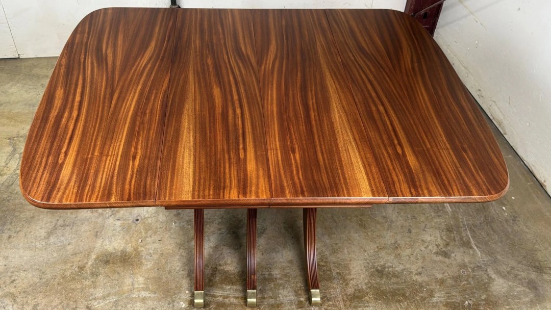 Dining table after restoration