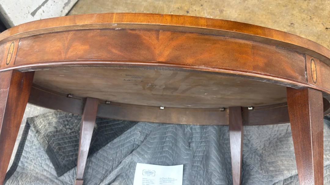Oval table lip repair by G. Michael's