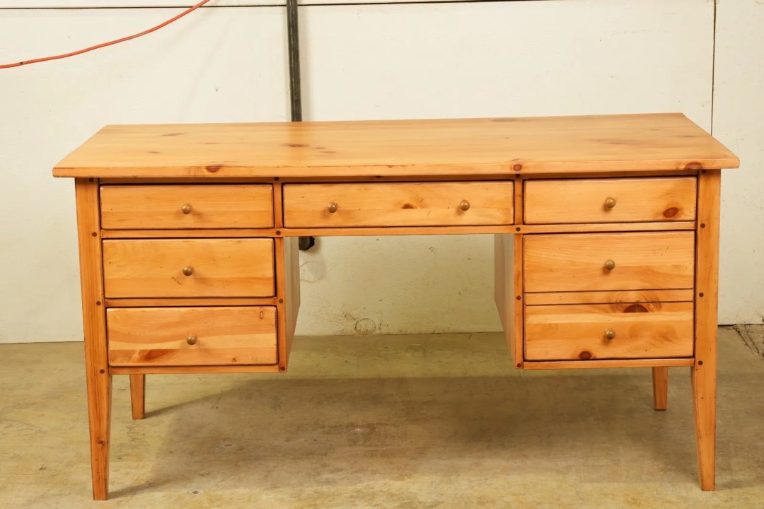 Ethan Allen Pine Desk - After
