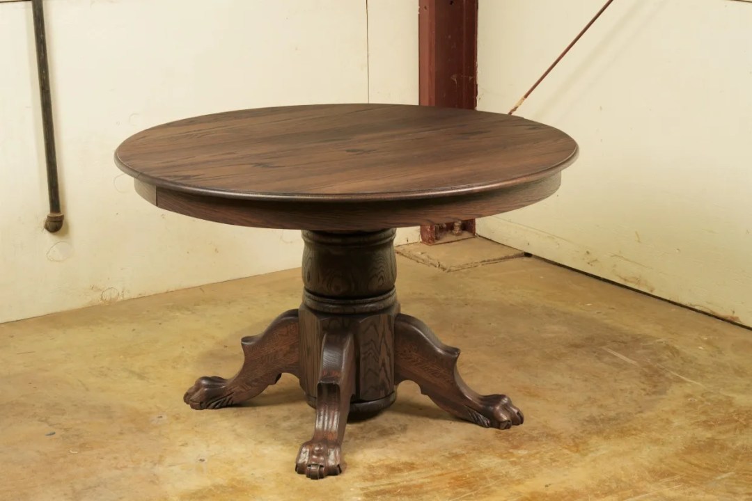 Oak Round Table Restoration in Fort Collins