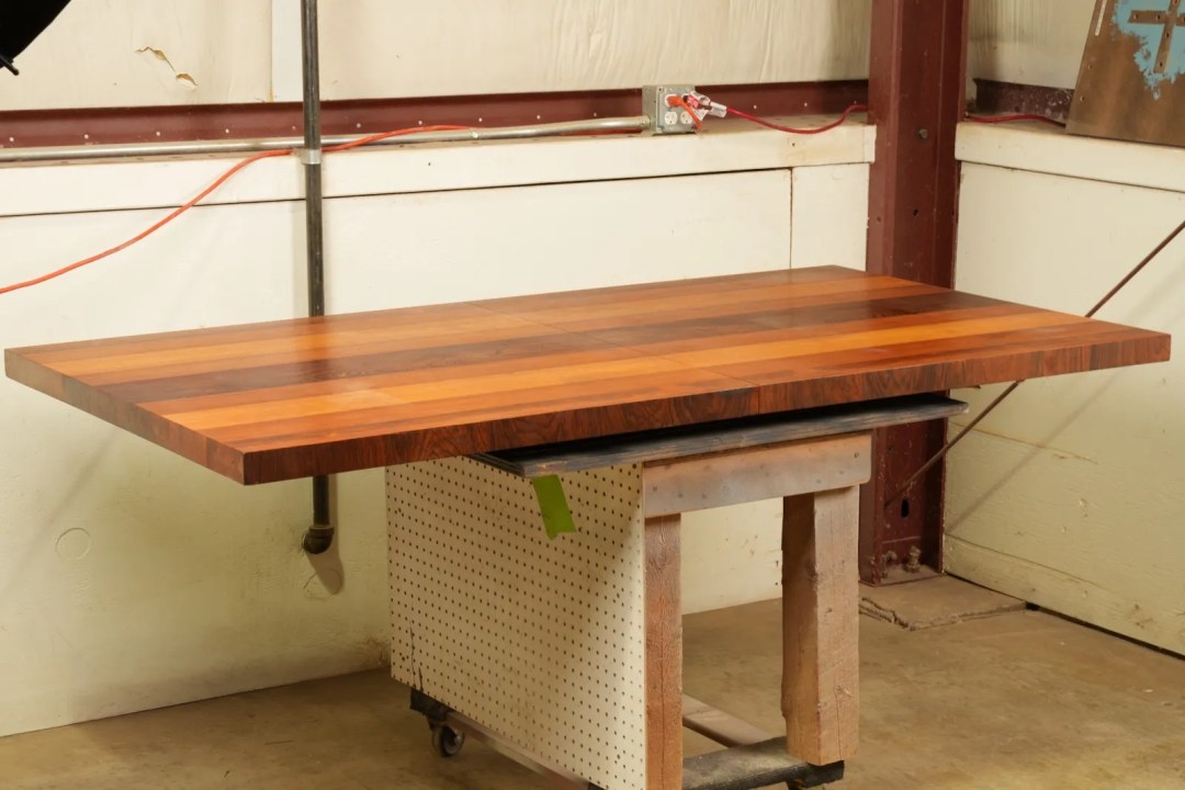 Block Dining Table Restoration Project - Before