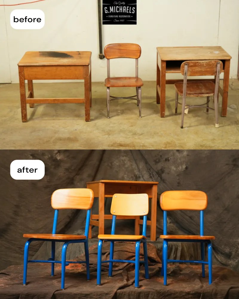 Antique French Commode Restoration in Fort Collins - Before and After