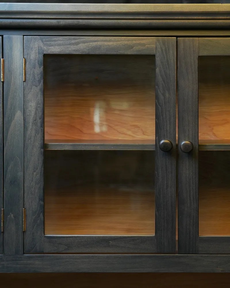 Two Tone Refinished Cabinet Detail